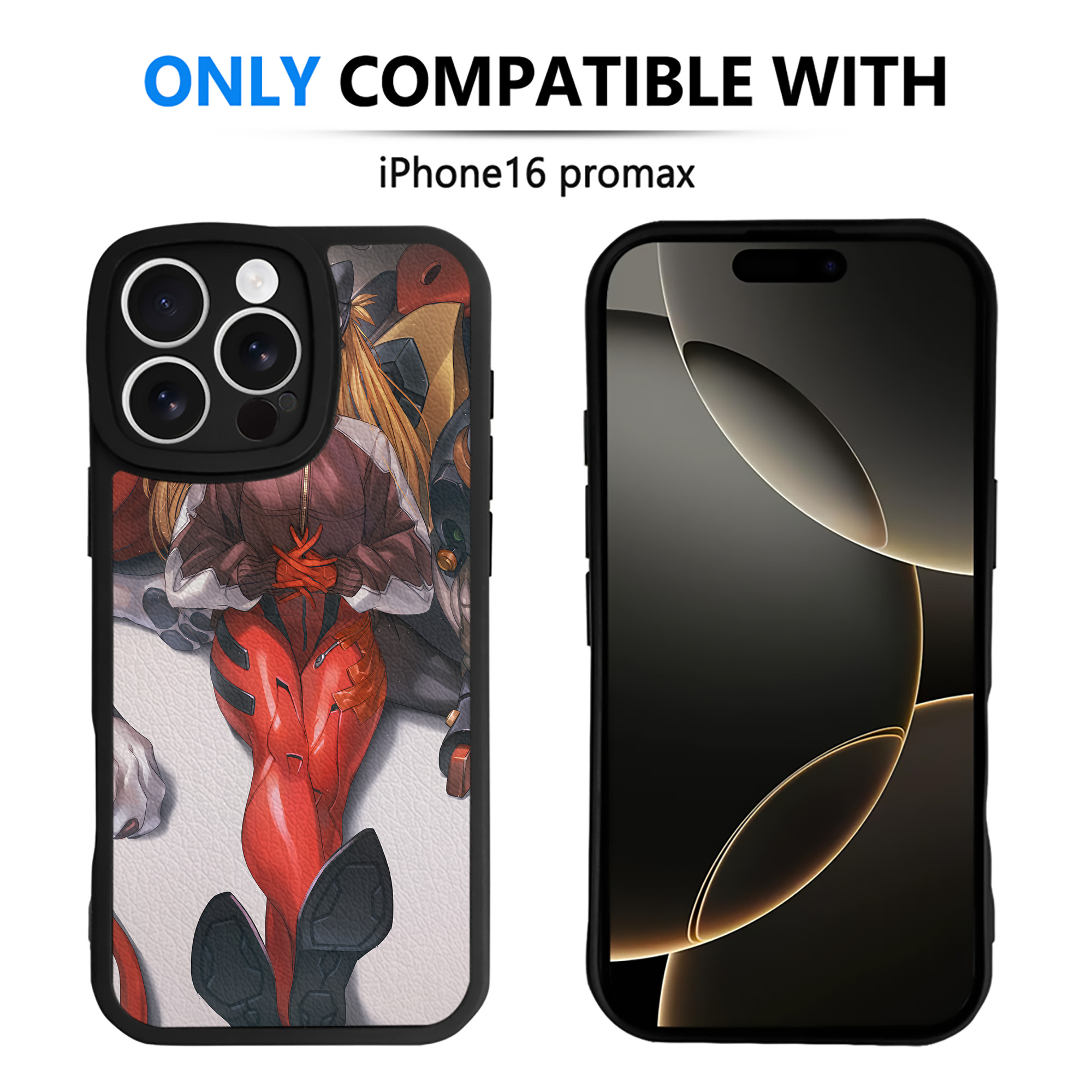 （画像用） EVA 新世紀エヴァンゲリオン 【iPhone 16シリーズ対応】シリコンスマホケース（レザー調） 材質：シリコン